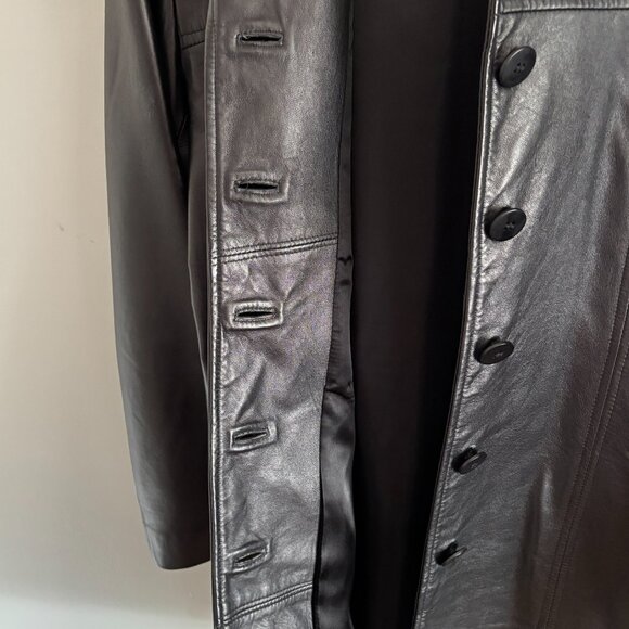 Best Ink Black Vintage Leather Jacket - Picture 9 of 16